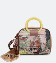 The Nature Watcher Top Handle Bag with Methacrylate Handles