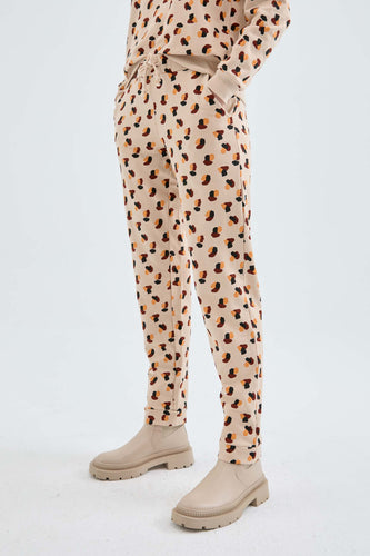 Sweatpants with Polka Dot Print