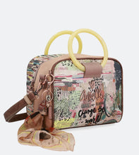 The Nature Watcher Top Handle Bag with Methacrylate Handles