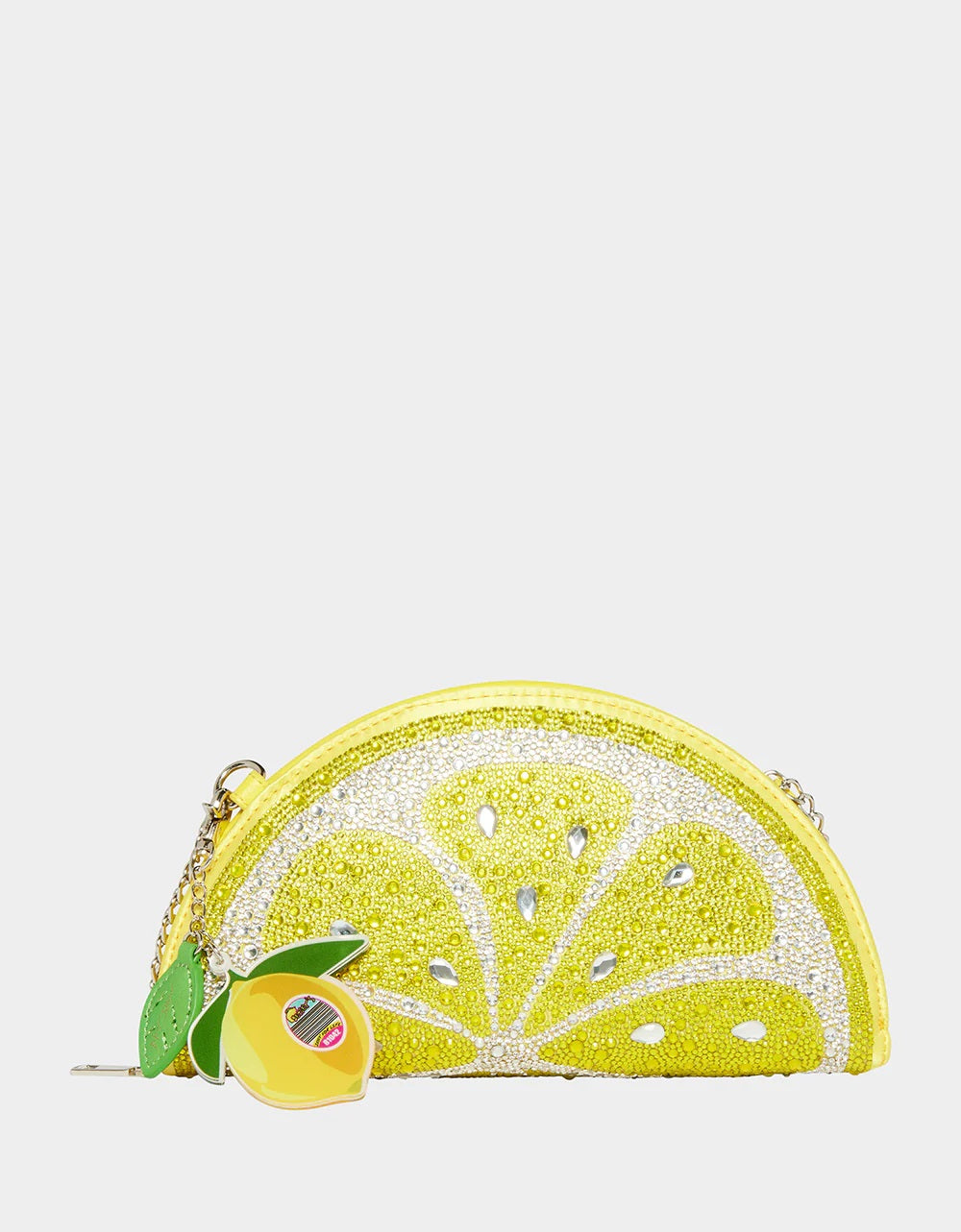 Kitsch Pucker Up Crossbody Bag in Yellow