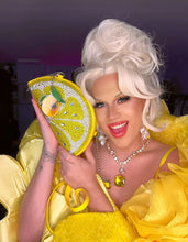 Kitsch Pucker Up Crossbody Bag in Yellow