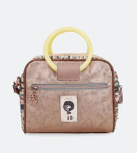 The Nature Watcher Top Handle Bag with Methacrylate Handles