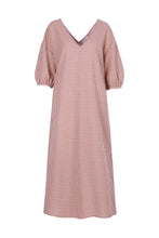 Alaia Woven Dress in Cyclamen Print