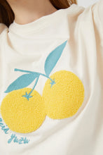 Cotton T-shirt with Yuzu Print