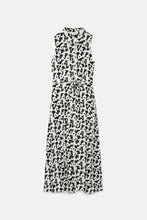 Coral Printed Long Shirt Dress