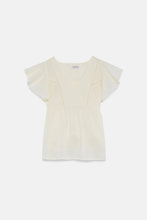 Sleeveless V-Neck Top in Off-White