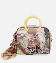 The Nature Watcher Top Handle Bag with Methacrylate Handles