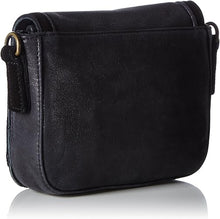 Licia Silky Coated Leather Mini Crossbody Bag Black