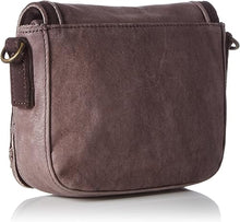 Licia Silky Coated Leather Mini Crossbody Bag Dark Brown