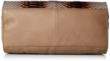 Jule Slack Python Embossed Leather Satchel Bag New Stone (Brown)