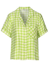 Betty Chemise Shirt in Olive Check