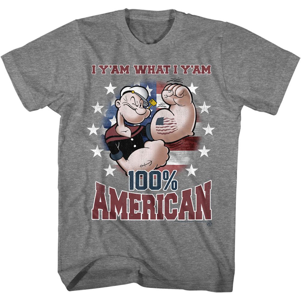 Popeye - I Yam What I Yam 100% American Tee