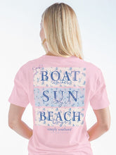 Boat Sun Beach Print Tee