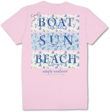 Boat Sun Beach Print Tee