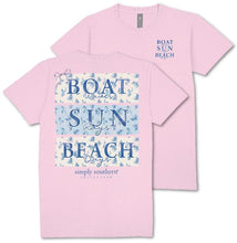 Boat Sun Beach Print Tee