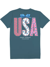 Patriotic Lace Ribbon USA Print Tee