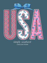Patriotic Lace Ribbon USA Print Tee
