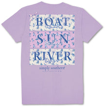 Boat Sun River Print Tee