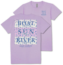 Boat Sun River Print Tee