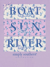 Boat Sun River Print Tee