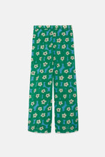Flower Print Mid-rise Trousers
