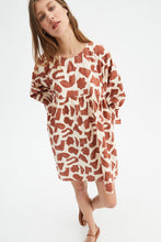 Geometric Print Oversized Mini Dress