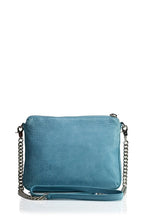 Logan Leather Cross Body Bag in Blue