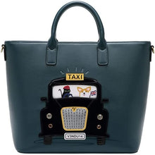 London Cats and Corgis Taxi Tote Bag