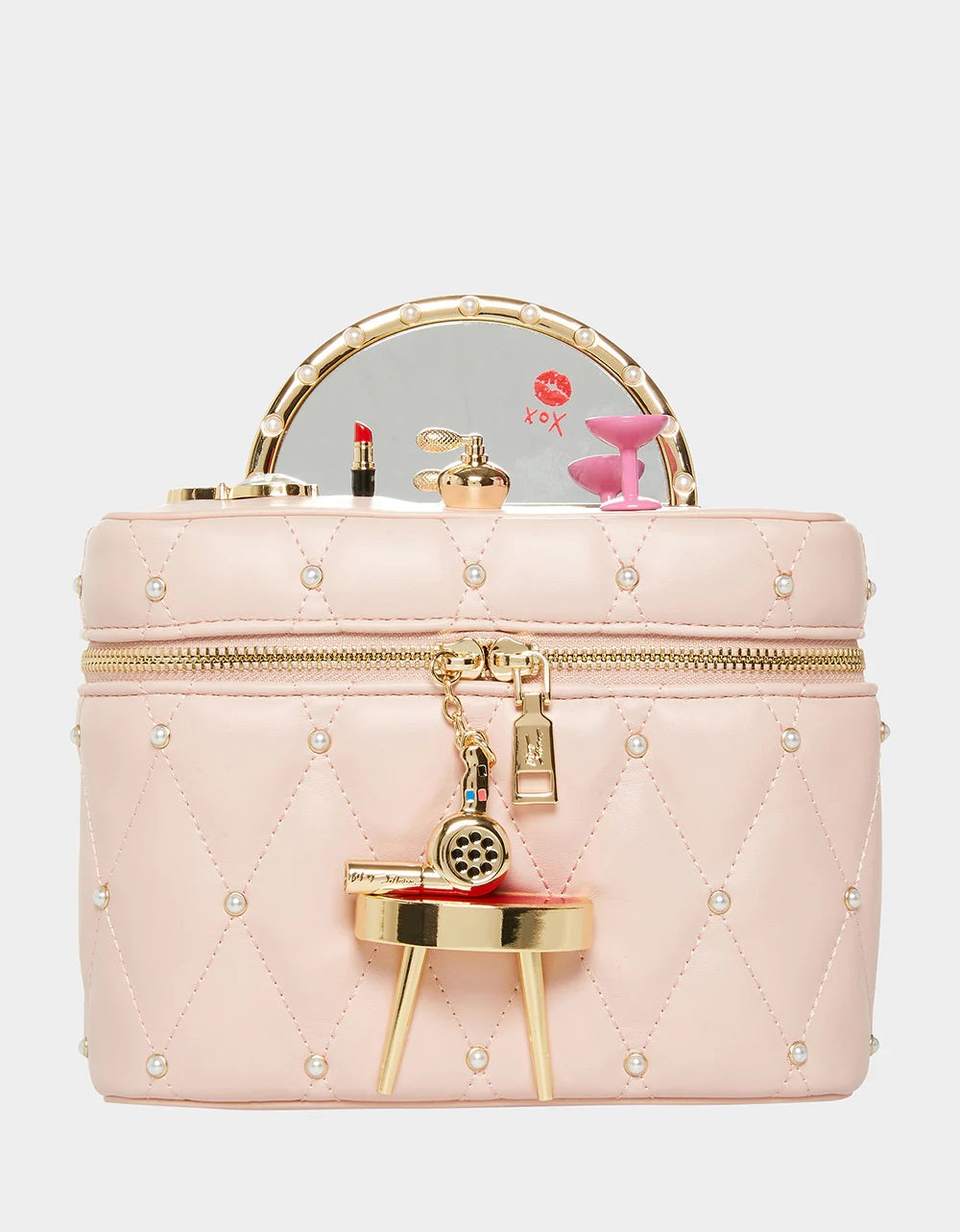 Kitsch Mirror Mirror Vanity Crossbody Bag in Blush