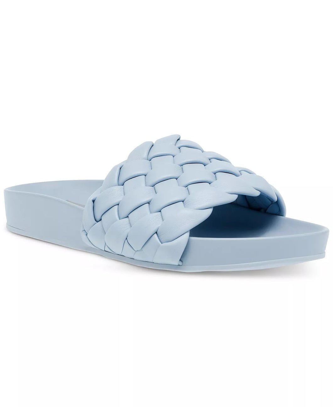 PADDY Woven Slide Sandals in Blue