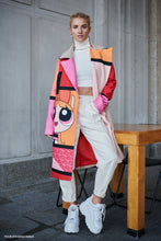 Classic Cut Coat with Powerpuff Blossom Print