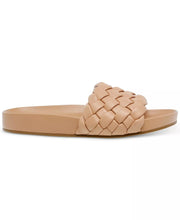 PADDY Woven Slide Sandals in Nude