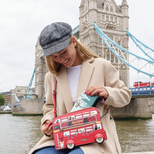 London Cats and Corgis Red Bus Pouch Bag Crossbody