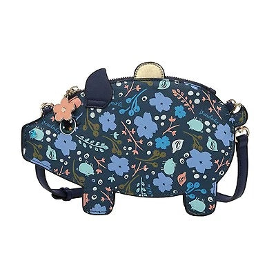 Piggy Bank Pouch Bag with Removable Crossbody Strap