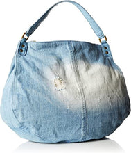 Vega A Distressed Denim Crossbody Bag in Blue