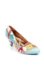 San Francisco Appliqued Mid-Heel Pump