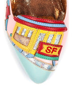 San Francisco Appliqued Mid-Heel Pump