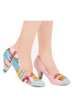 San Francisco Appliqued Mid-Heel Pump