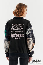 Solemnly Swear Bomber Jacket in Black