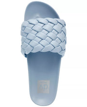 PADDY Woven Slide Sandals in Blue