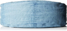 Vega A Distressed Denim Crossbody Bag in Blue