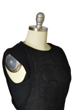 Hieroglyphic Jacquard Ribbed Sleeveless Dress