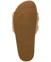 PADDY Woven Slide Sandals in Nude