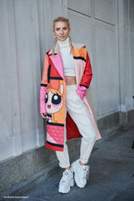 Classic Cut Coat with Powerpuff Blossom Print