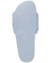 PADDY Woven Slide Sandals in Blue