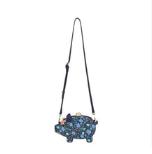 Piggy Bank Pouch Bag with Removable Crossbody Strap