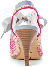 All For You Slingback Heels in Grey Fuchsia