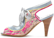 All For You Slingback Heels in Grey Fuchsia