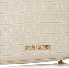 BPure-C Croc Embossed Box Bag in Bone