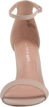 Beella Block Heel Sandals in Blush